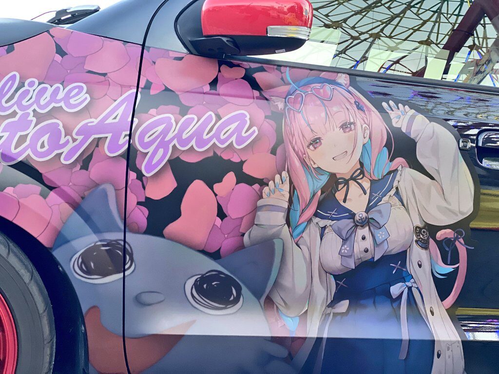 大人気vtuber湊アクア仕様の痛車です 痛車 ランボルギーニ Vtuber Vチューバー ラッピングカー カーラッピング 車 塗装 リアルグラフィック 痛車クエストファクトリー エコガレージ Bmw専門カーラッピング スープラ ポルシェ ベンツ ゲレンデ 痛